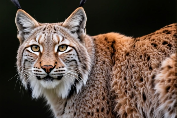Lynx furskins for fur processing (with or without head, tail or paws)