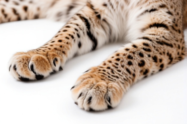 Lynx furskins with paws