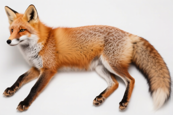 Raw fox skins, whole, with or without head, tail or paws