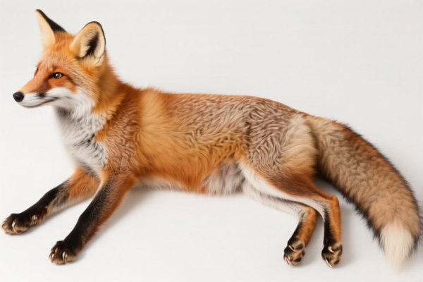 Raw fox skins, whole, with or without head, tail or paws