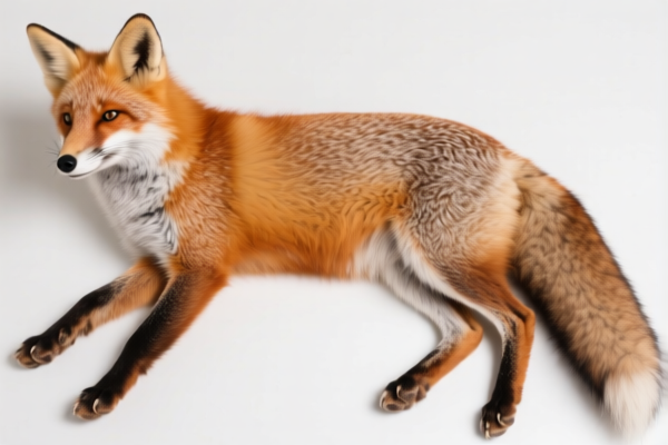 Raw fox skins, whole, with or without head, tail or paws