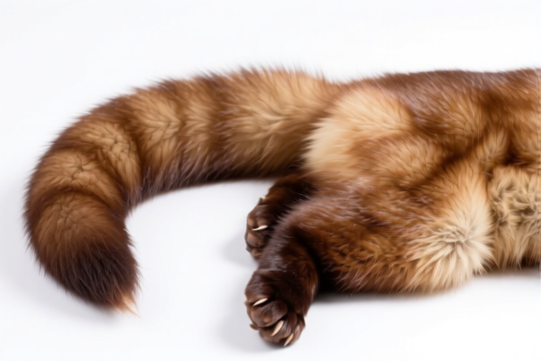 Mink skins raw with tail