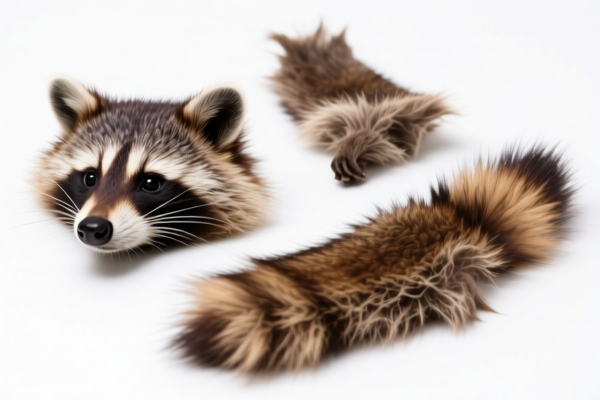 Raw Racoon Fur Pieces