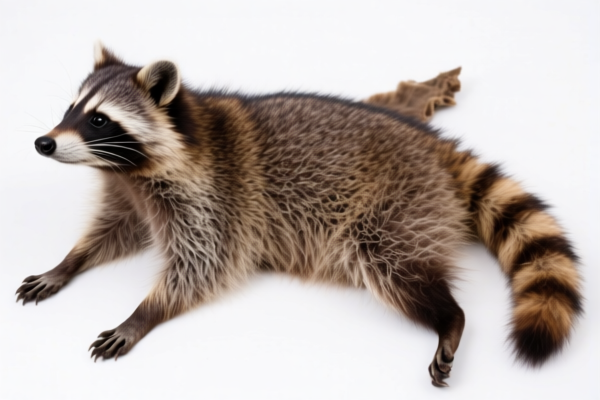 Raw Racoon Skins with Head and Tail