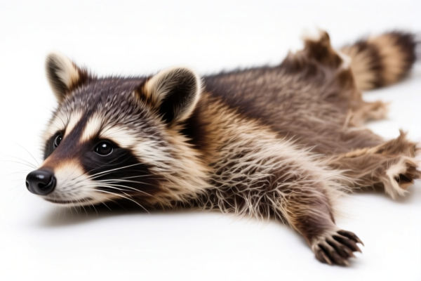 Raw Racoon Skins with Head