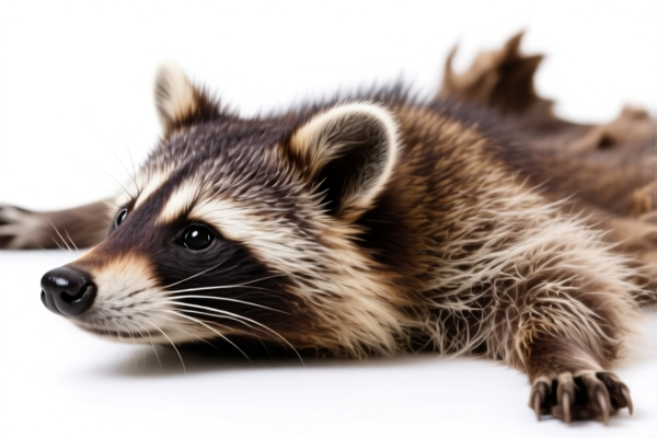 Raw Racoon Skins with Head