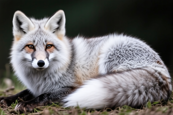 Natural Silver Fox Furskins (Unassembled)