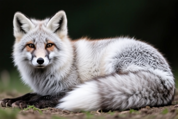 Natural Silver Fox Furskins (Unassembled)