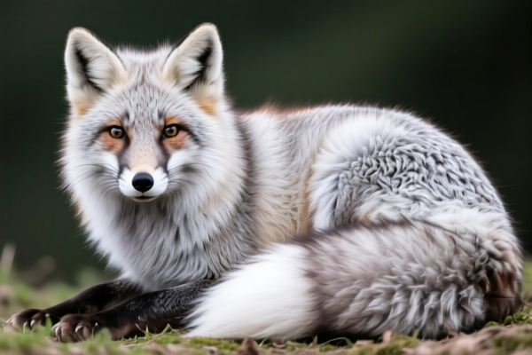 Natural Silver Fox Furskins (Unassembled)