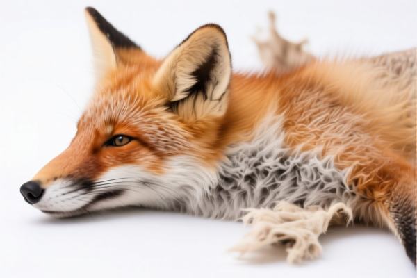 Undyed Fox Skins with Head