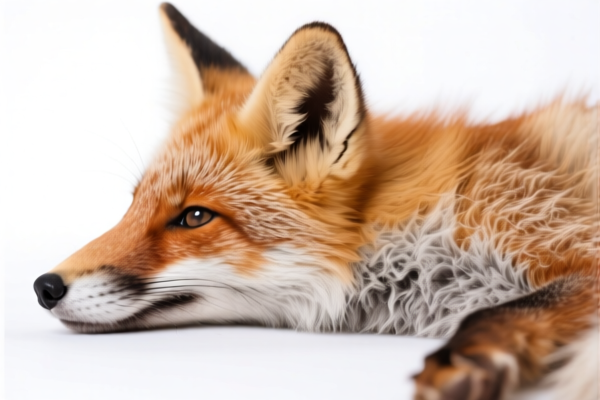Undyed Fox Skins with Head