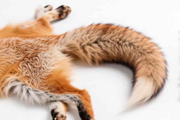 Undyed Fox Skins with Tail