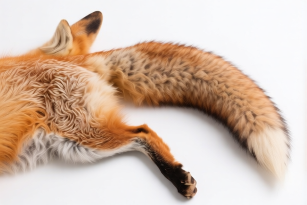 Undyed Fox Skins with Tail