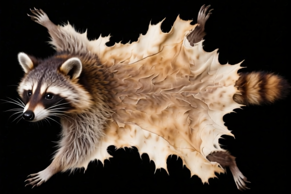 Undyed Racoon Skins (With Head)