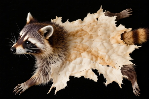 Undyed Racoon Skins (With Head)