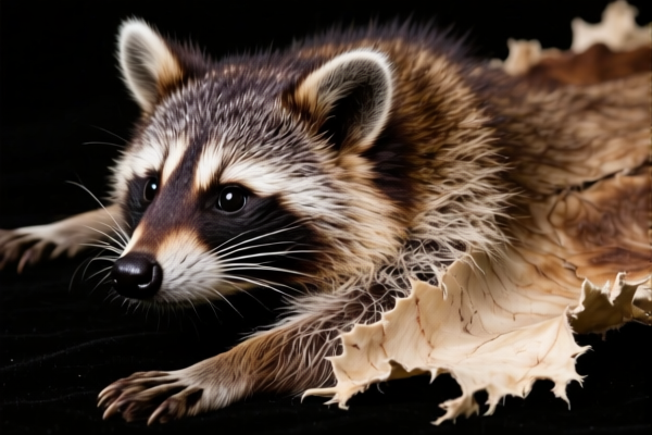 Undyed Racoon Skins (With Head)