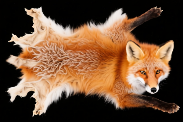 Undyed Fox Skins (Unassembled)