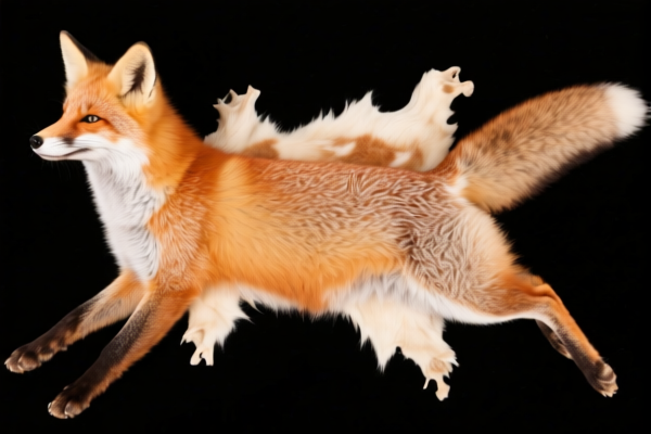 Undyed Fox Skins (Unassembled)