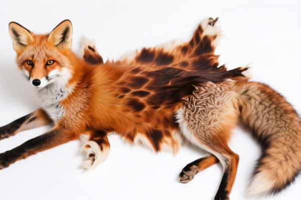 Dyed Fox Skins (Unassembled)