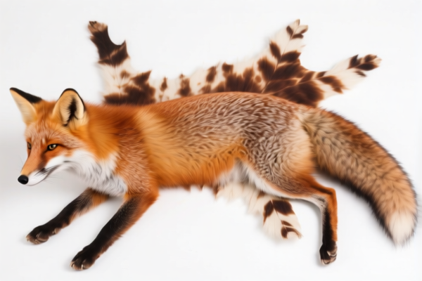 Dyed Fox Skins (Unassembled)