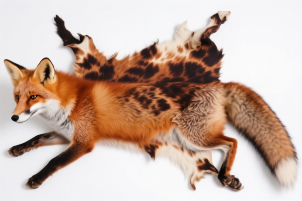 Dyed Fox Skins (Unassembled)