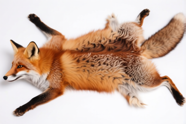 Dyed Whole Fox Skins