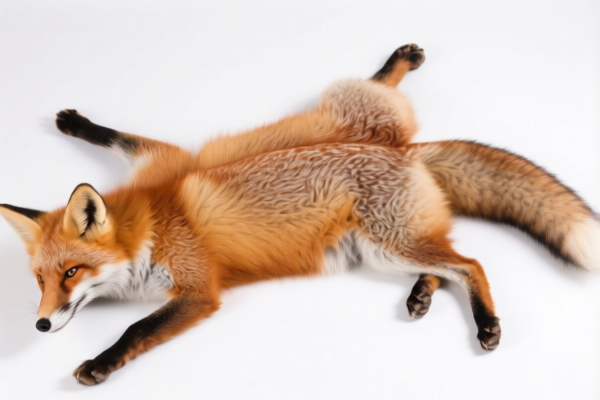Dyed Whole Fox Skins