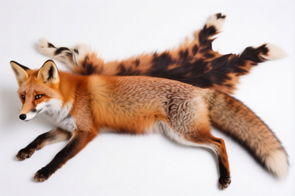 Dyed Whole Fox Skins