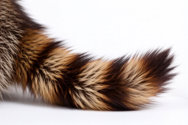 Dyed Racoon Fur with Tail
