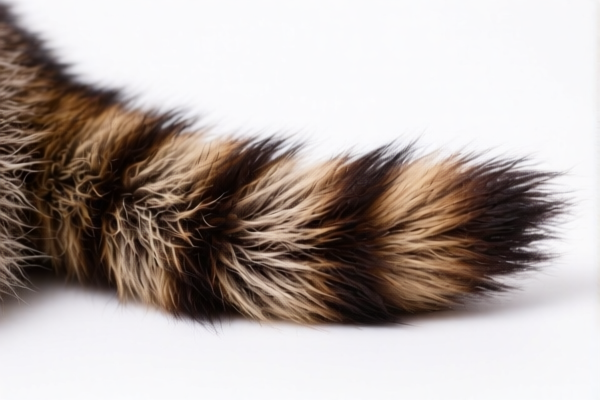 Dyed Racoon Fur with Tail