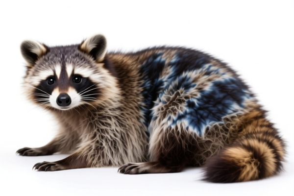 Naturally Dyed Racoon Fur