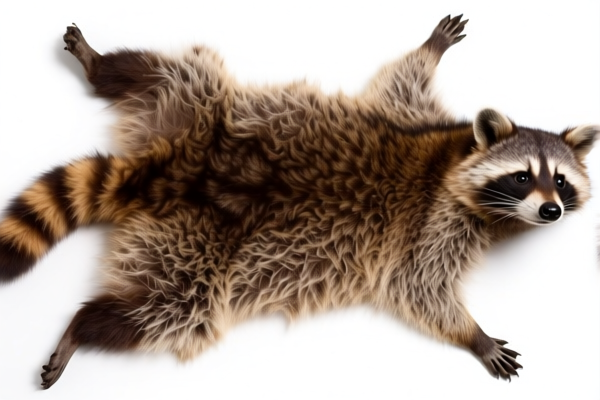 Whole Dyed Racoon Fur Skin