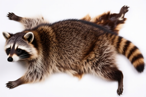 Whole Dyed Racoon Fur Skin