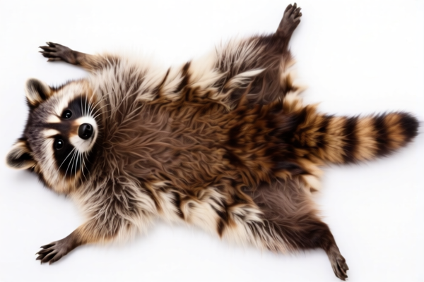 Whole Dyed Racoon Fur Skin