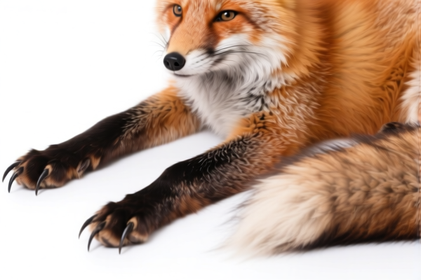 Dyed Fox Furskins with Claws