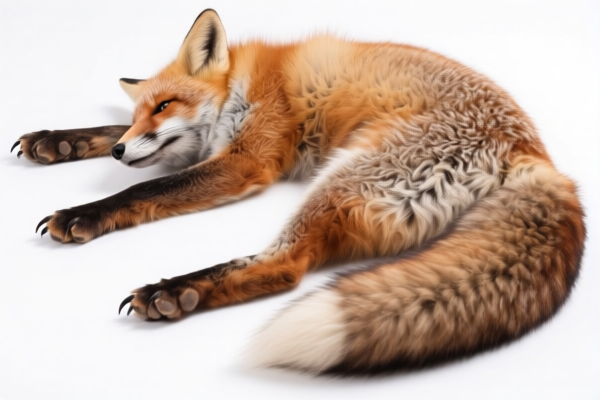 Dyed Fox Furskins with Claws
