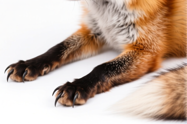 Dyed Fox Furskins with Claws