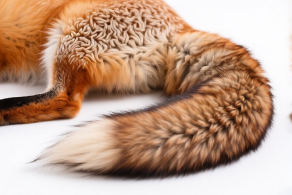 Dyed Fox Furskins with Tail