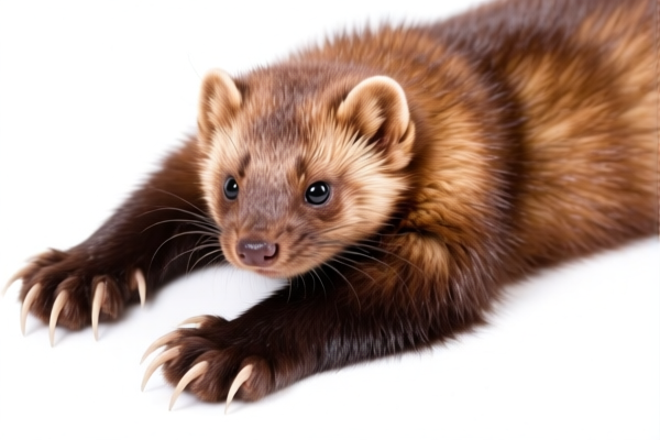 Dyed Mink Furskins with Claws