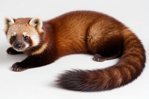 Dyed Mink Furskins with Tail