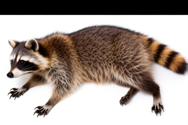 Dyed Racoon Furskins with Claws