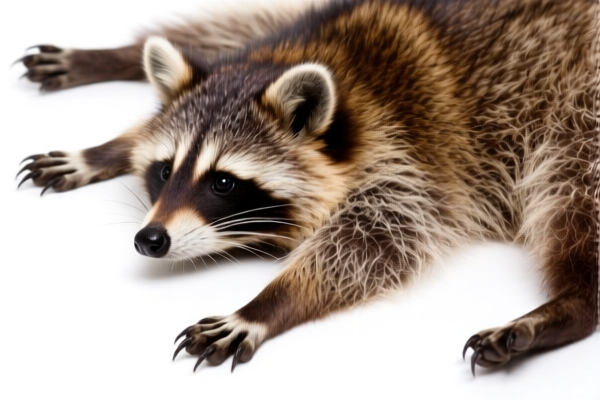 Dyed Racoon Furskins with Claws