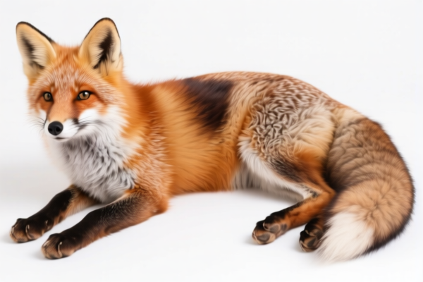 Unassembled Dyed Fox Furskins