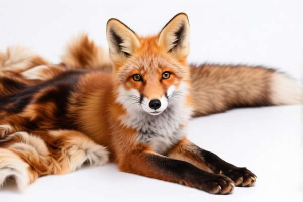 Unassembled Dyed Fox Furskins