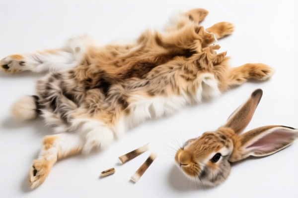 Unassembled Rabbit Furskins