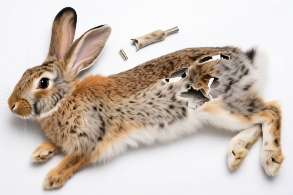 Unassembled Rabbit Furskins