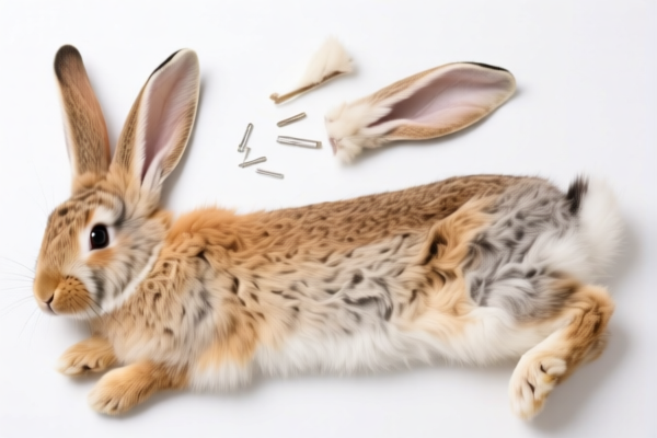 Unassembled Rabbit Furskins