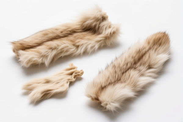 Undyed Unassembled Fur Pieces