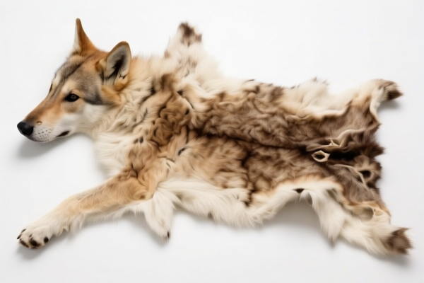Undyed Unassembled Furskins with Head