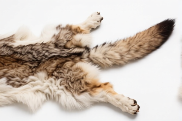 Undyed Unassembled Furskins with Tail